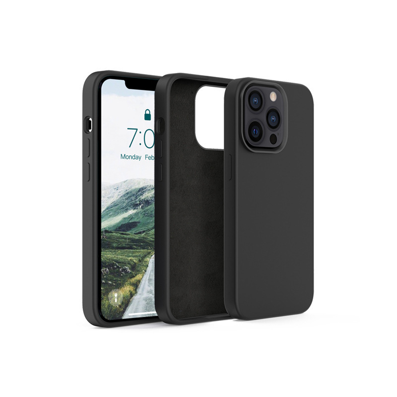 蘋果新款13硅膠液態(tài)手機殼，加厚款液態(tài)硅膠手機套定制